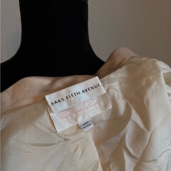 Oscar de la Renta Saks Fifth Avenue Cream Blazer - Picture 5 of 6